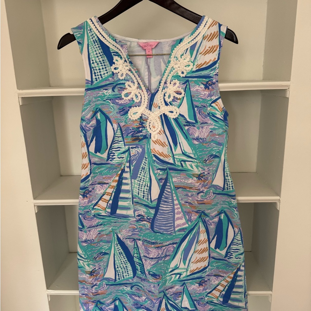 Lilly Pulitzer Colorful Sailboat Print Dress